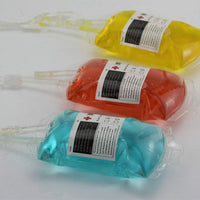 Aweilan blood bag drink pouches 20 pack, 350ml IV bag party cups with clips and syringe - view 4