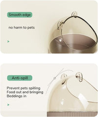 Guinea Pig Food Bowl Hamster Ceramic Water Dish Anti-Spill & Prevent - Green - image 2