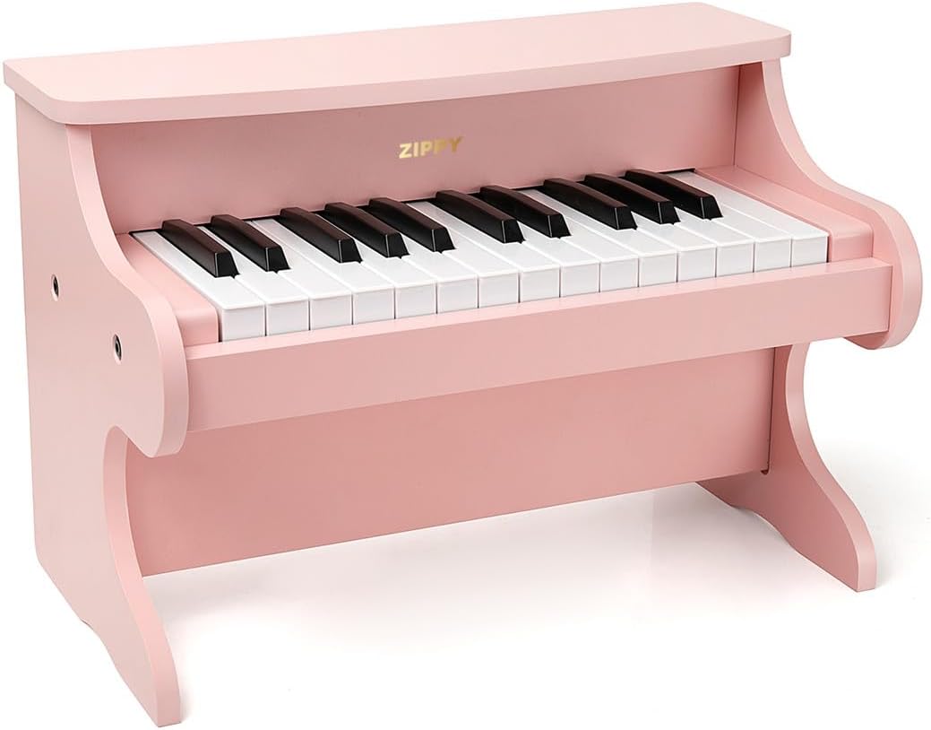 ZIPPY Kids Piano Keyboard, 25 Keys Digital Piano for Kids - Pink