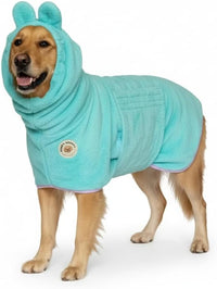 DERPYCHAPPY Dog Bathrobe for Small to Large Dogs, Microfiber – Essentials for Dogs - Mint / S
