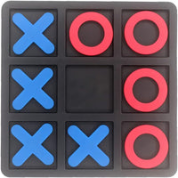 Tic Tac Toe Board Game, Classical Family Board Game – Fun for Kids & Family - Blue/Red