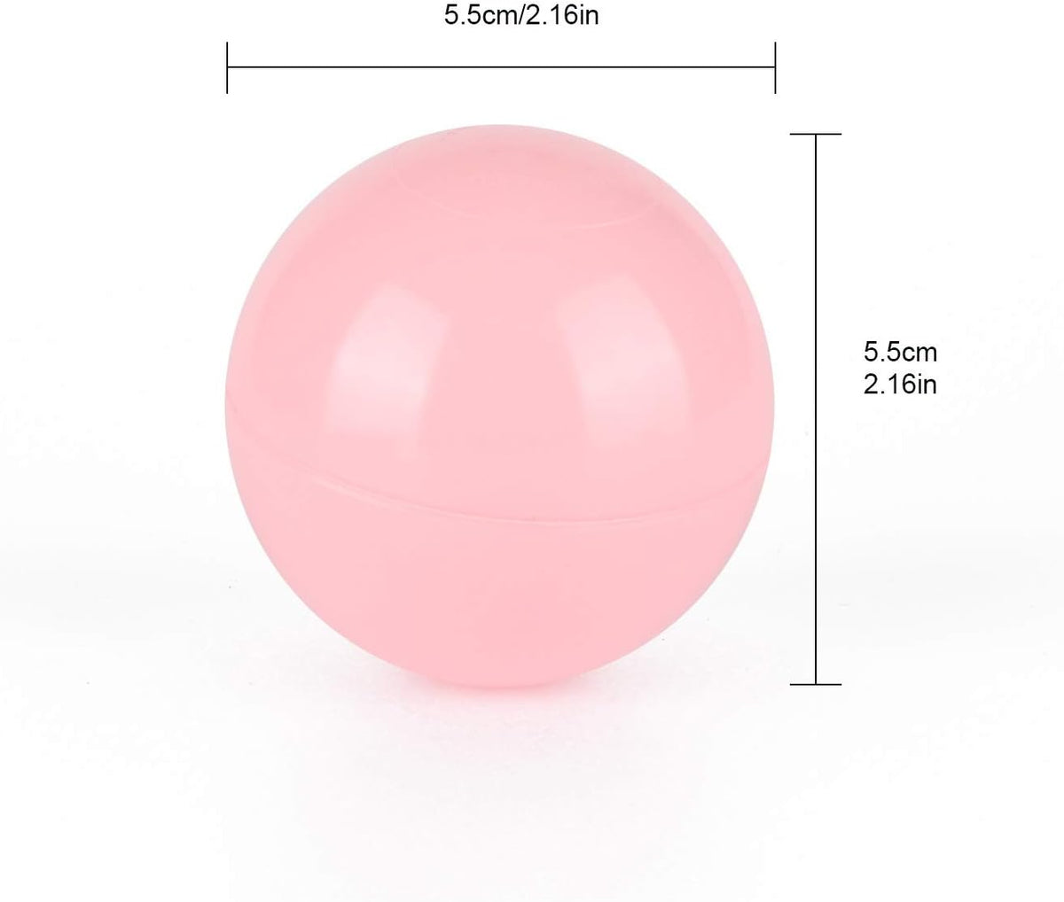 TRENDBOX Ball Pit Balls Plastic Balls for Ball Pit Pool Playpen - Pink & White / 100 pcs - image 4