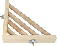 Litewoo Bird Perch Corner Platform Stand Shelf for Birds Budgie Parakeet Cockatiel Conure Cockatoo（Ladder）