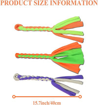 ASOCEA 3 Pack Dog Rope Toys Flirt Pole Replacement for Small Medium - Green+Yellow - image 2