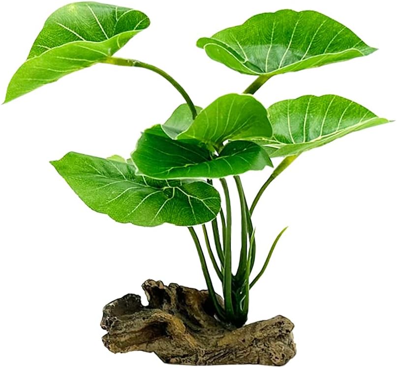 Fish Tank Decor Aquarium Decorations Ornaments Betta Leaf pad Hammock - Green-type-a