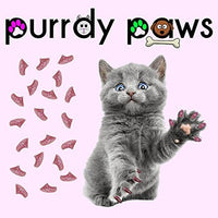 40 Pack Soft Nail Caps for Cat Claws Pink Glitter Medium