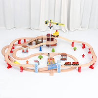 Train Toys Battery Operated Locomotive Trains for Wooden Track - Red - image 4