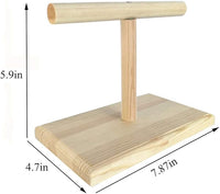LINSHRY Bird Training Stand, Portable Tabletop Bird Perch Spin Training Perch for Parakeets Conures Lovebirds or Cockatiels