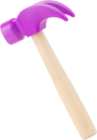 Fowecelt Wooden Hammer Toys Simulation Hammers Maintenance Tools - Purple