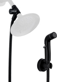 G-Promise 2 Mode Dog Shower Attachment with Extra Long Hose Adhesive - 78 Inch Hose / Matte Black