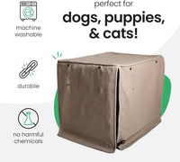 Molly Mutt Tan Dog Crate Cover, Non-Toxic & 100% Cotton - Wild Horses / 36.0"L x 24.0"W x 27.0"H - image 3
