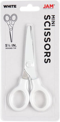JAM PAPER Multi-Purpose Precision Scissors - Mini (5 Inch) / White - image 3