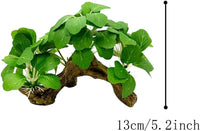 Fish Tank Decorations Aquarium Decor Ornaments Betta Silk Leaf pad - Type-a - image 3