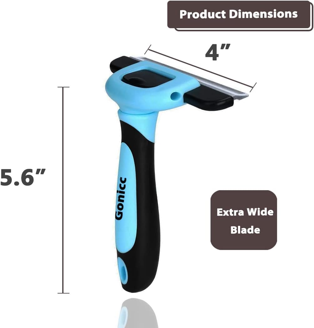 Gonicc PDT, 1001 Professional Pet De Shedding comb Tool Blue - image 4