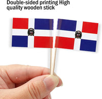 mflagperft 100-pack American flag toothpicks with double-sided paper USA flags on wooden picks - view 15