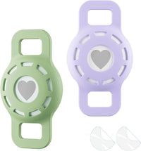 Silicone cat collar holder for AirTag that loops onto a small collar