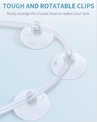 Pawfly Aquarium Suction Cup Clips for Standard 3/16" ID Airline - Clear / 40 Pack - image 4