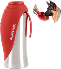 PupFlask Large Dog Water Bottle - 27 Ounce / Crimson Red