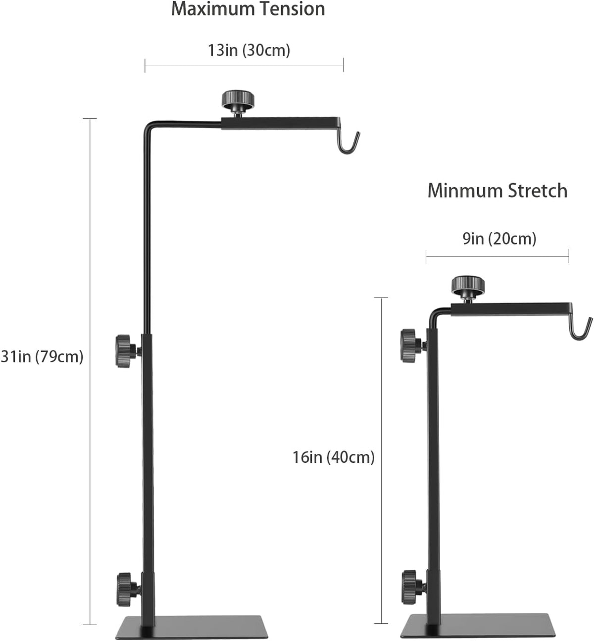 Reptile Heat Lamp Stand, Adjustable 16"- 31" H - Large (Pack of 1) - image 3