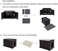unipaws Cat Litter Box Enclosure Furniture, Cat Washroom, Hidden Litter Box Cover, Cabinet for Large Cat, Dog Proof Cat Litter Boxes, Hideaway Litter Box, Cat House
