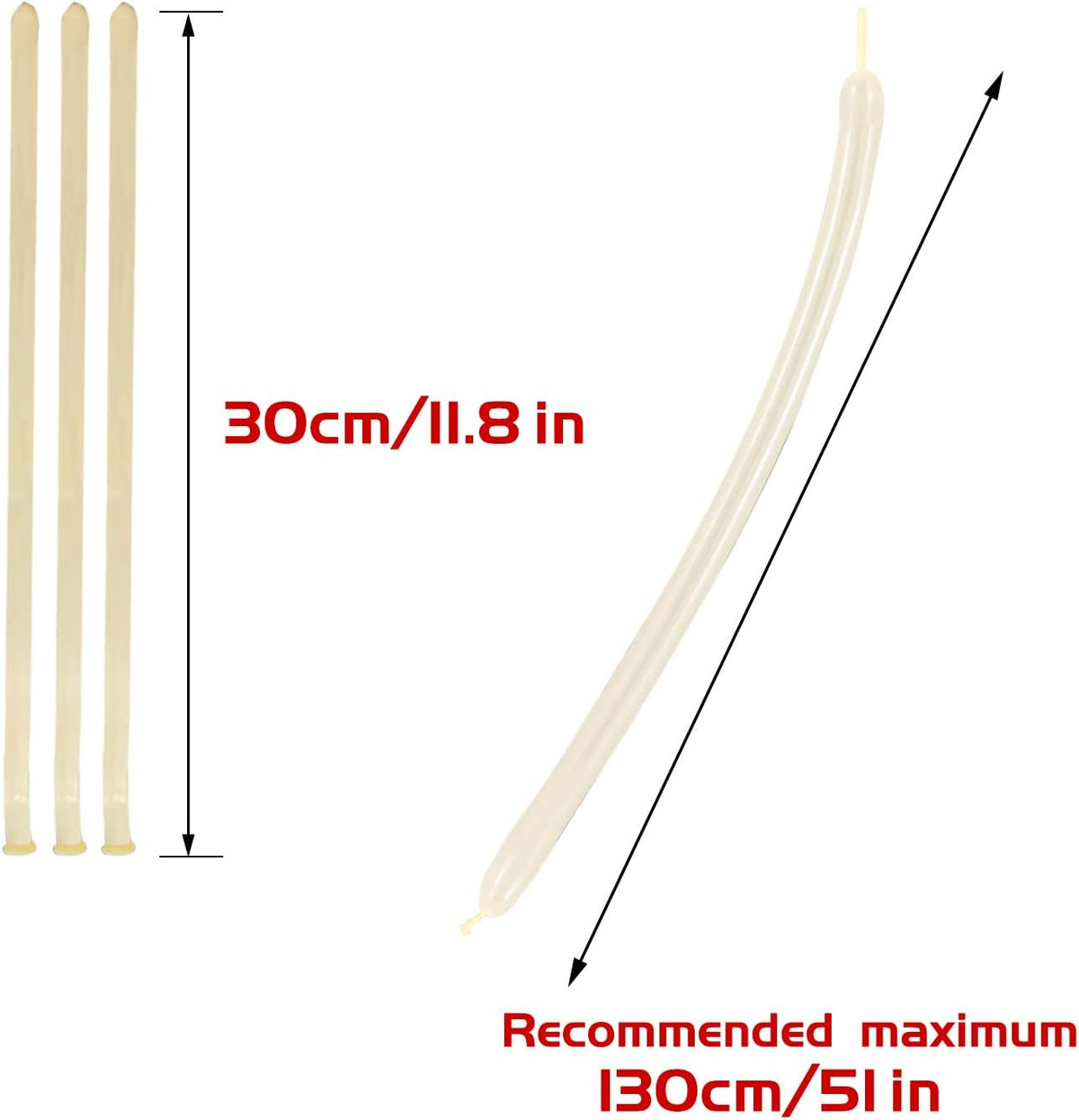 260 Clear Long Balloons for Animals - Clear - image 3