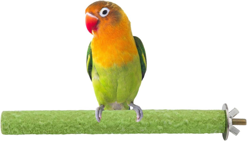 Hypeety Wood Perch Stand Bird Cage Paw Beak Grinding Stick - 7in / 18cm B