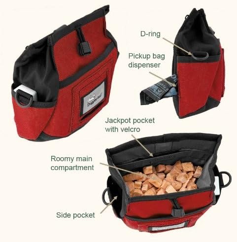 Doggone Good Rapid Rewards dog training treat bag with belt clip - view 3