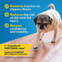 Dr Buzby's XSmall ToeGrips for Dogs - Instant Traction on Wood/Hardwood Floors - Anti Slip Relief - Grippers for Senior Dogs - Stop Sliding Instantly - Rubber Nails for Paws - 1 Pack (20 Grips)