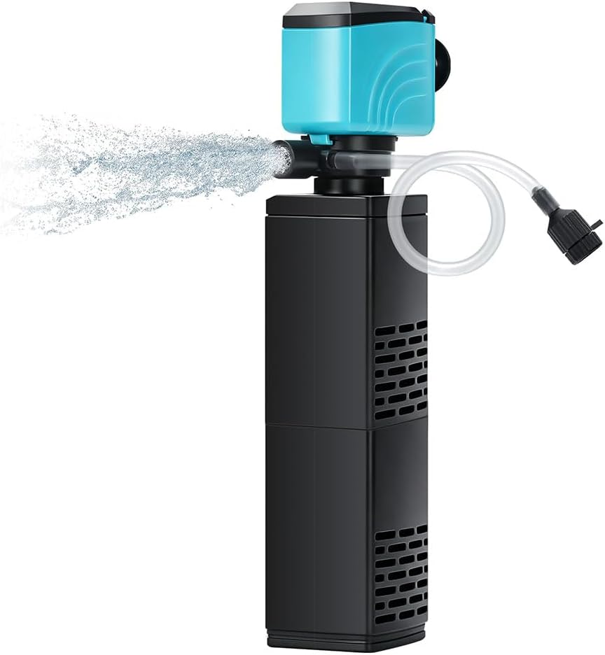 DaToo Aquarium Filter 5-15 Gallon Fish Tank Filter 120GPH Powerful - 25W 450GPH For 55-150 Gallon