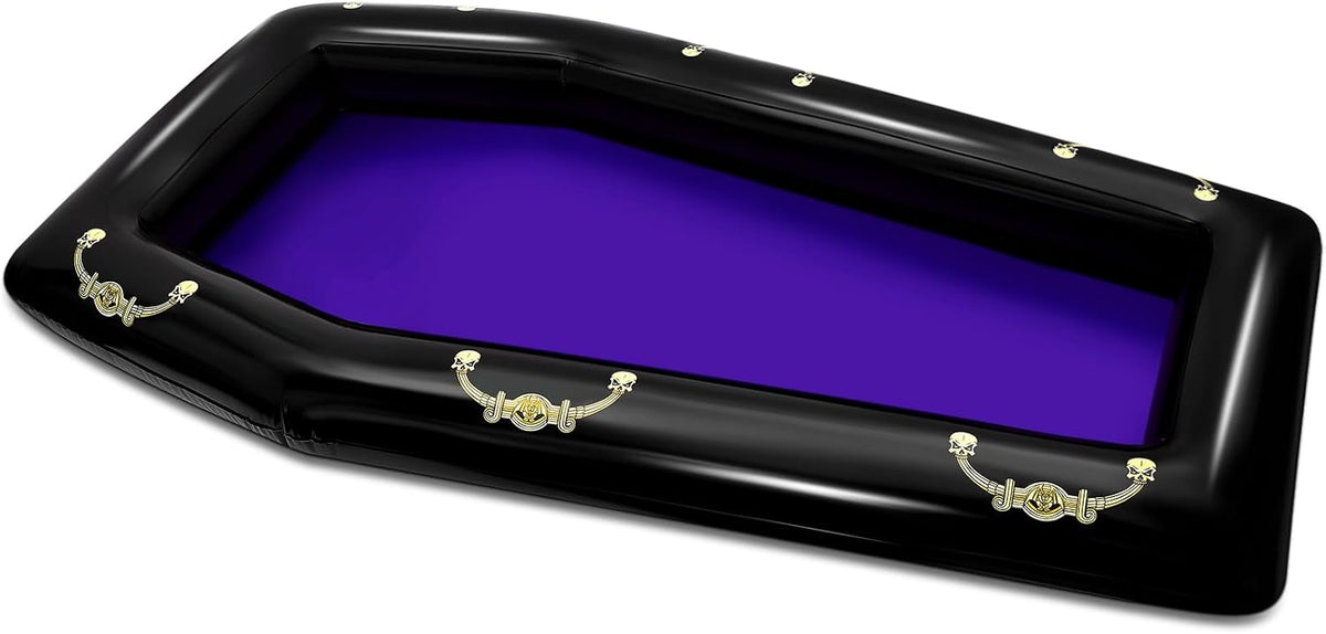 Aoriher 1 Pack 52" Halloween Inflatable Coffin Cooler Fake Coffin - Purple / 1