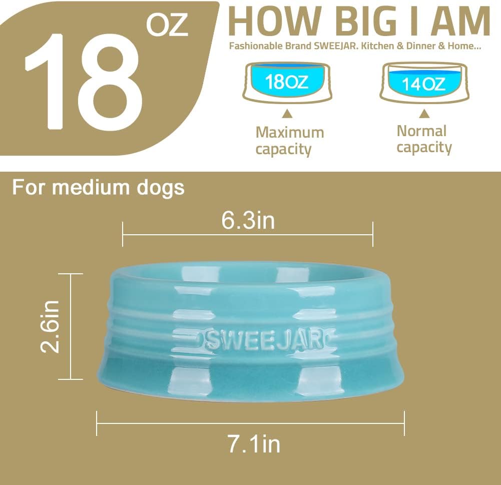 Sweejar Gradient Dog Bowl - Medium (18oz) / Black - image 3