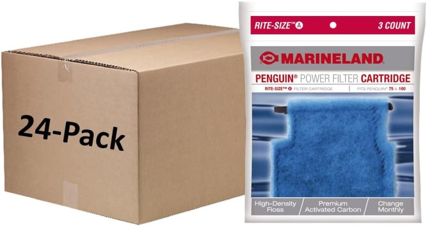 Marineland Bio-Wheel Penguin Rite-Size C Aquarium Filter Cartridge - Size A / 72-Count