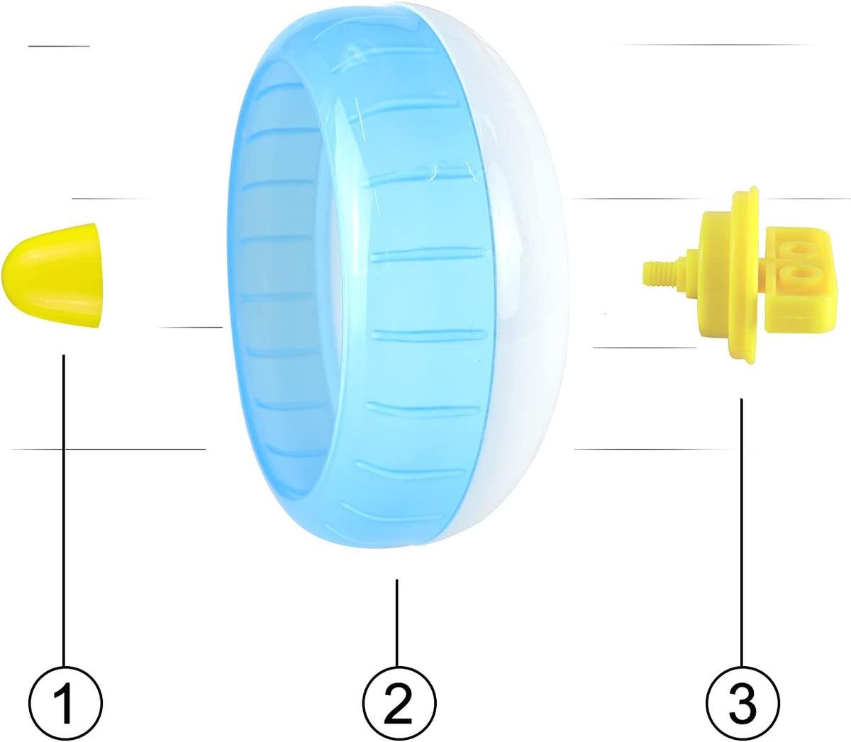 WishLotus Hamster Running Wheel - blue,12cm - image 2