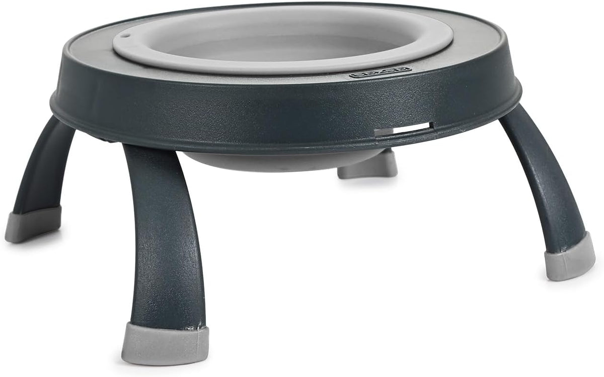 Dexas Pets Elevated Pet Feeder, 4 Cup Capacity - Small/1.5 Cup Capacity / Light Gray