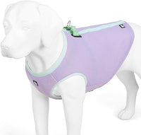 SGODA Dog Cooling Vest Harness Cooler Jacket Grey Green Large – Essentials for Dogs - Large Chest 24.5-28" / Purple