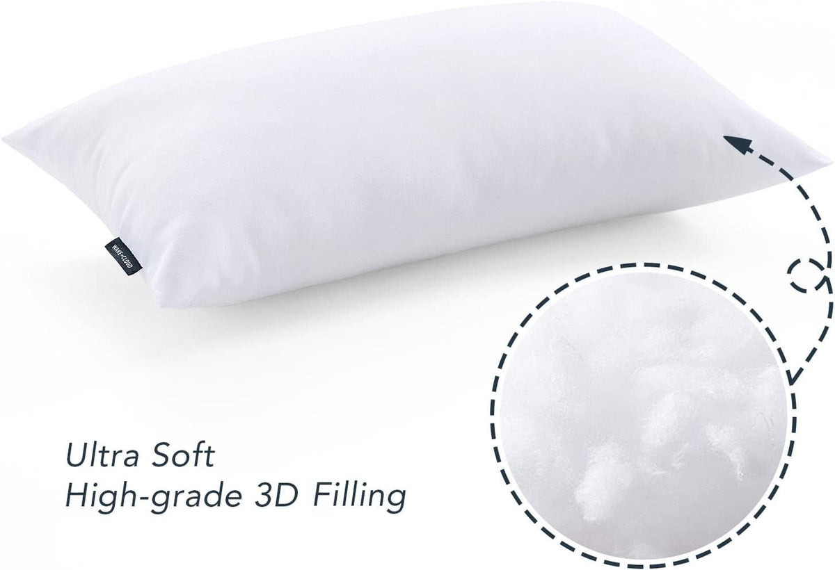Wake In Cloud nap mat pillow insert, 20 x 10 inch toddler pillow replacement - view 4