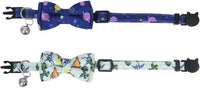 2 Pack Cat Collar Breakaway with Cute Bow Tie and Bell for Kitty - image 4