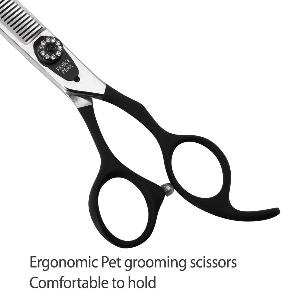 7.0'' Professional Dog Grooming Scissors Set with Black Non-Slip - Combo / 7.0'' - image 4