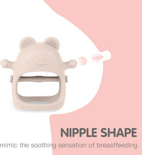 Eascrozn 3 Pack Baby Teething Toys for 3+ Months - Gray - image 4