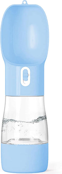 Portable Dog Water Bottle with Food Container Dishwasher Safe-Pink – Essentials for Dogs - Blue