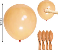 ASIYUHY Red Balloons 18 Inch 12 Pack Large Latex Party Balloons – Fun for Kids & Family - Apricot Balloons - image 2