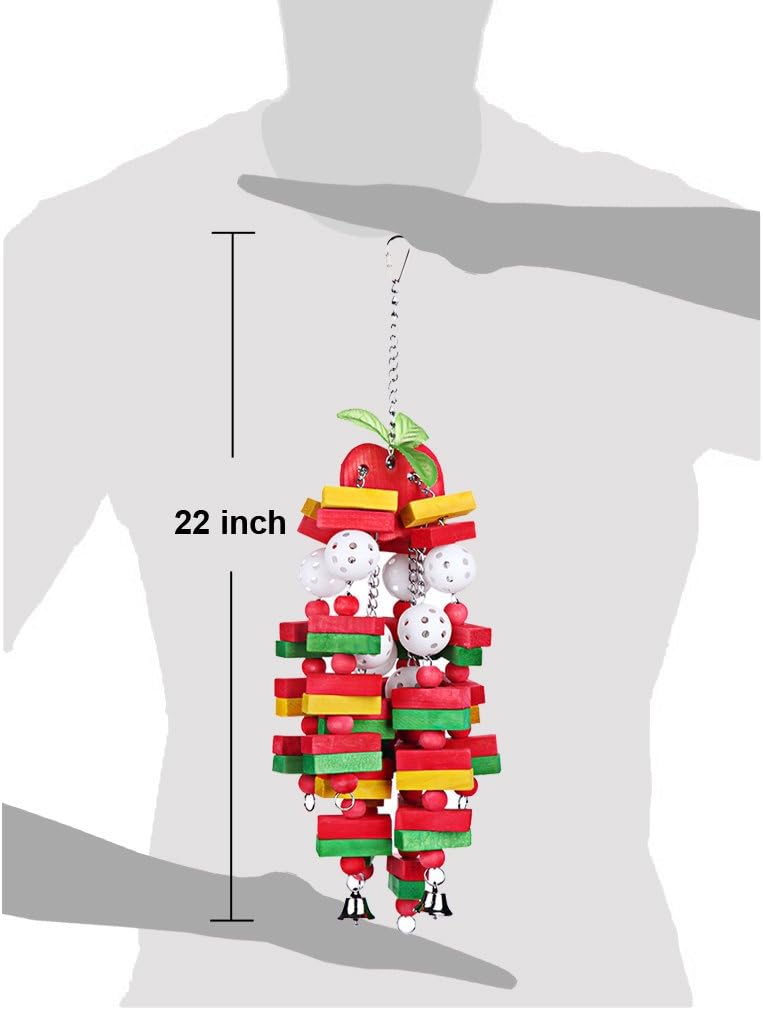 KINTOR Large Parrot Chew Toy - Apple - image 2