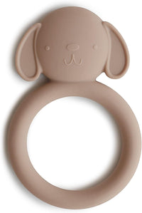 mushie Silicone Baby Teether Toy - Brown