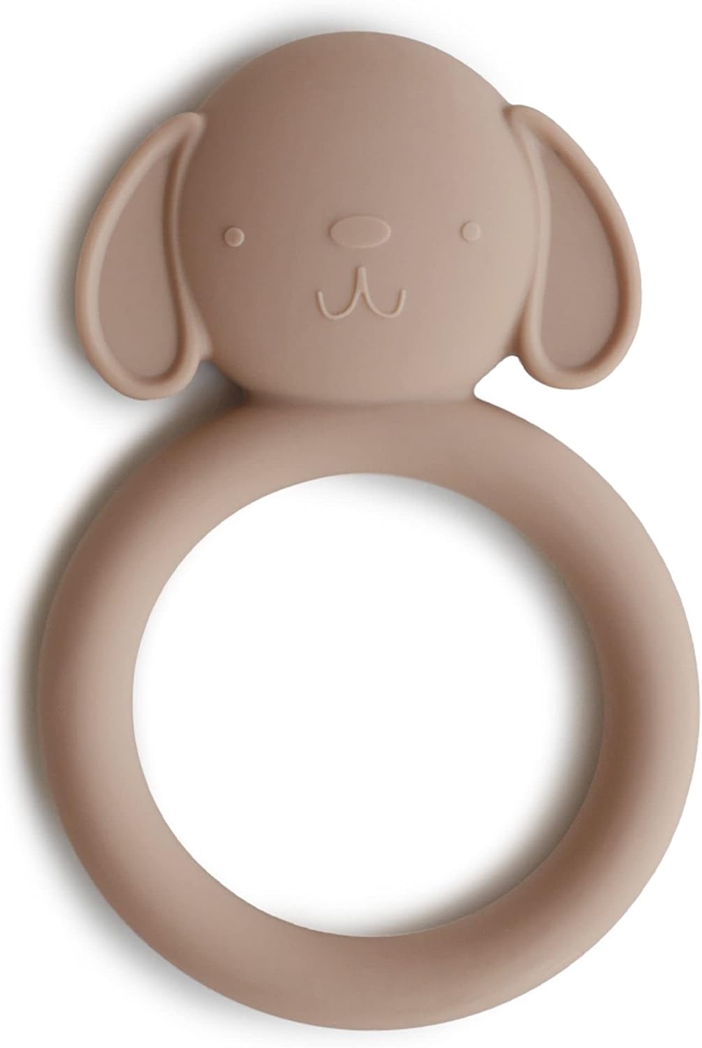 mushie Silicone Baby Teether Toy - Brown