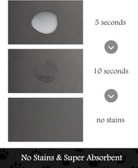 Pet Feeding Mat-Absorbent Dog Mat for Food and Water Bowl-No Stains Quick Dry Water Dispenser Mat-Dog Accessories Pet Supplies-Bowl for Messy Drinkers（Darkgrey,23"x34"