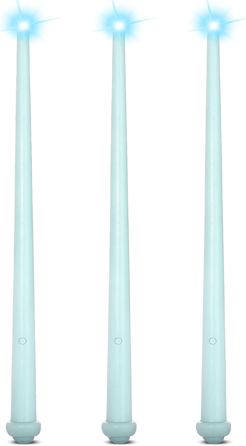 Skylety 3 light up magic wands with sound in black, dark brown and yellow - view 9