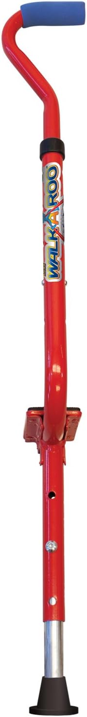 Geospace Walkaroo Wee red adjustable steel balance stilts for kids with padded underarm foam - view 4