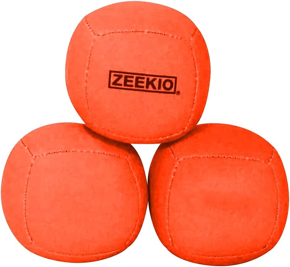Zeekio Lunar set of 3 UV reactive six-panel juggling balls - view 17