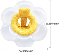 Umbresen Baby Swimming Float - White Flower - image 3
