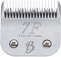 Detachable A Series 7f Blades for Dog Grooming Full Tooth Cuts Length 1/8" - 3.2mm Japanese High Carbon Steel 7F Dog Grooming Blade Supplies | 7f Blade Clippers (Compatible A5 Series(B7F)
